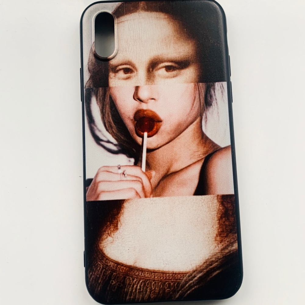 MONA LISA ART SOFT SILICONE IPHONE XS CASE